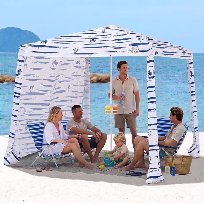 8' x 8' Navy Sailor Dual-Fold