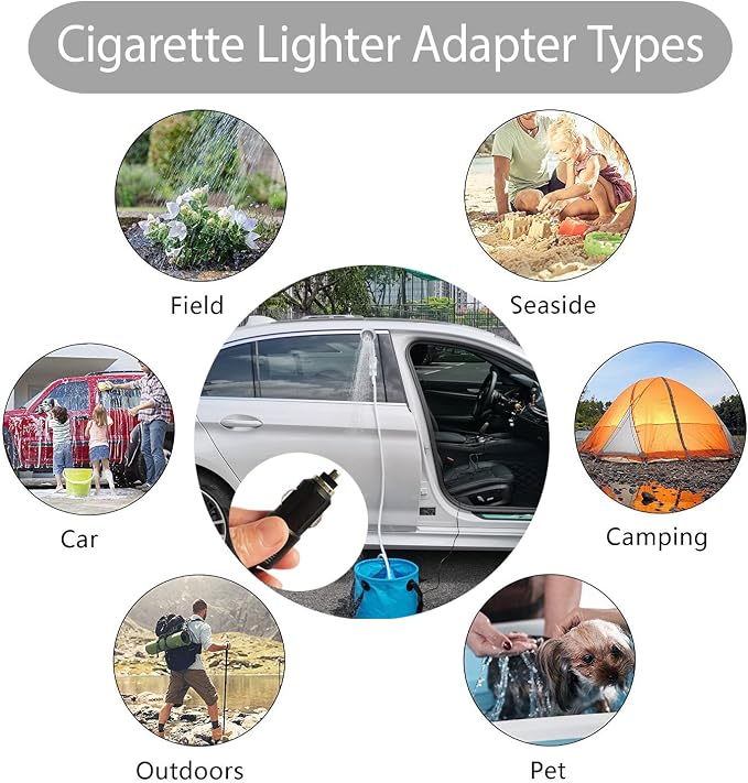 Grey-12v Car Lighter Plug