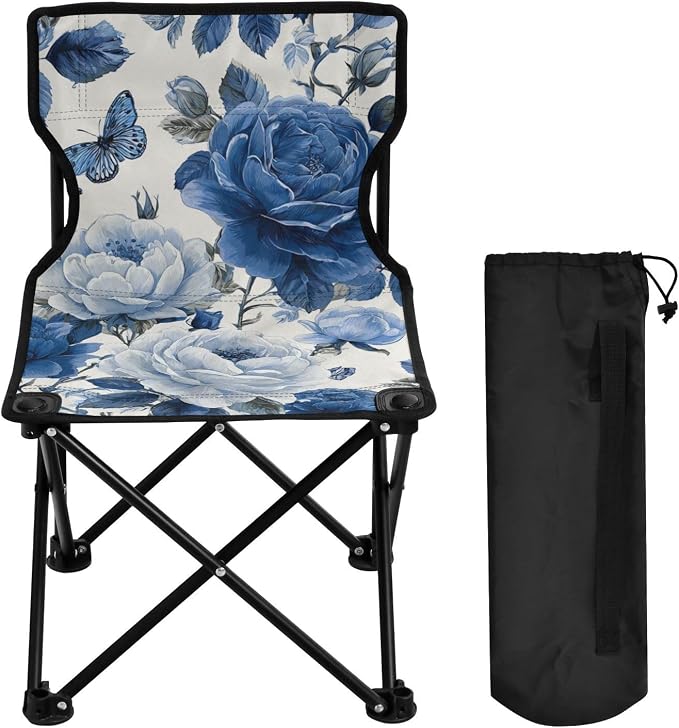 Blue Roses and Butterfly