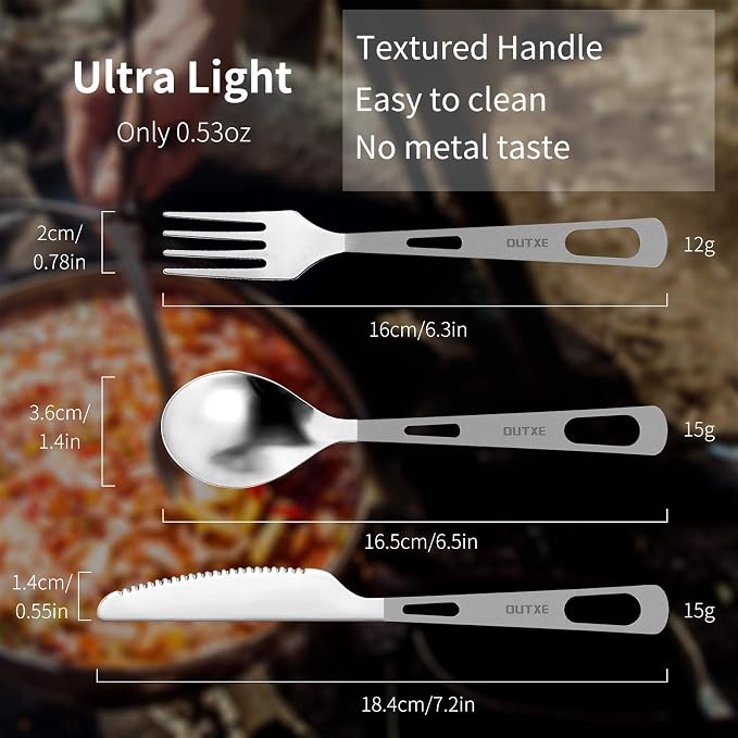 Polished Knife Fork and Spoon Set