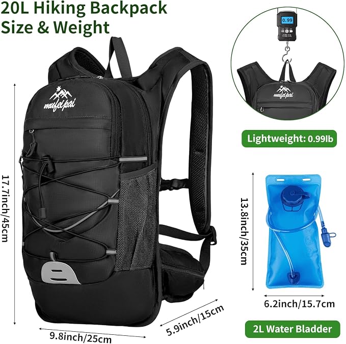 Black With 2l Water Bladder