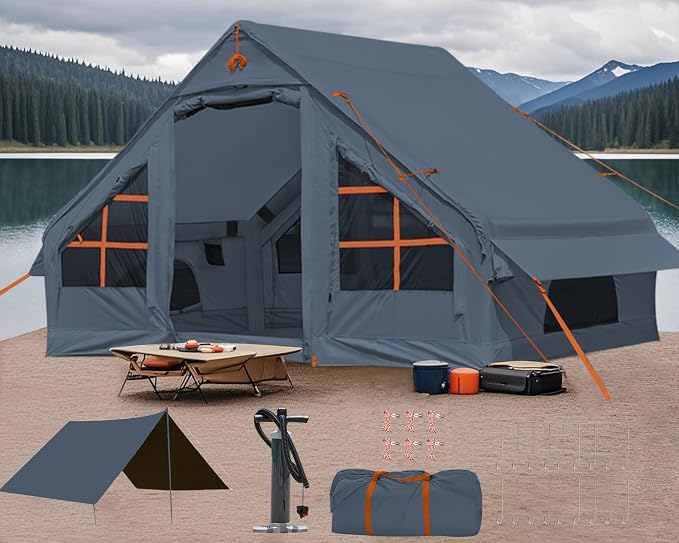 4 Persons/13*7ft Tarps/Gray