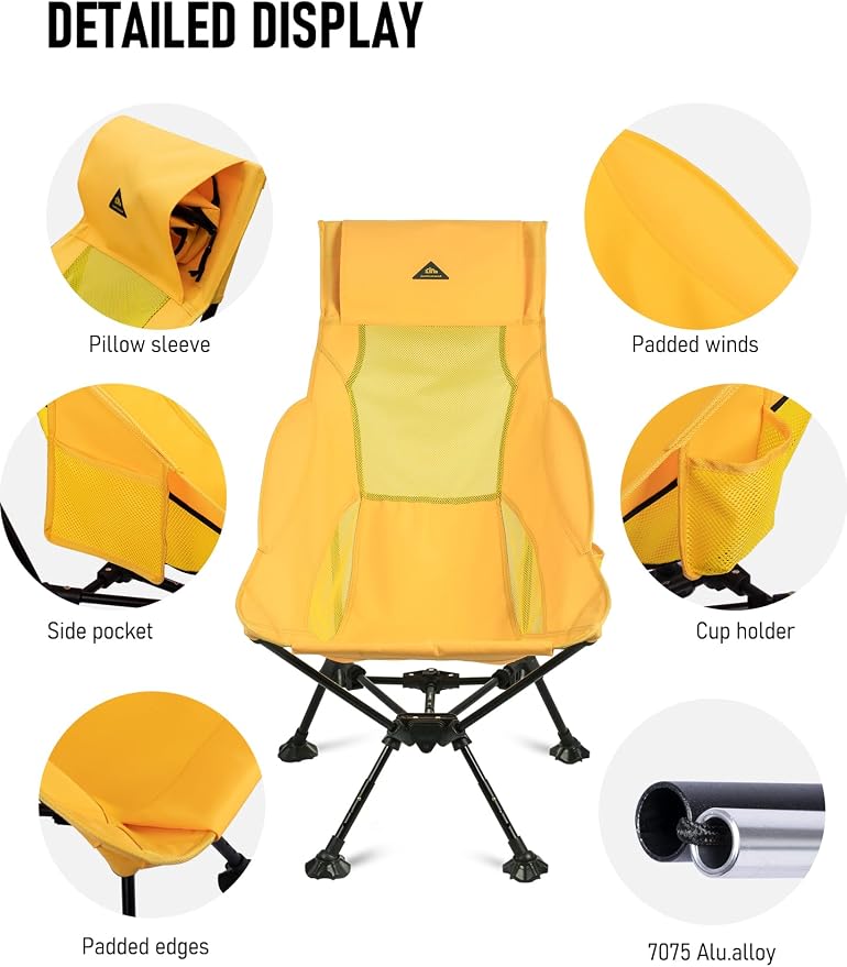 Yellow (Triangular Frame High Back)