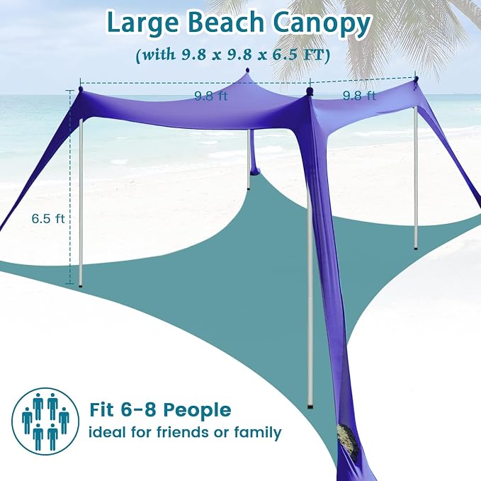 Sapphire Blue (10x10 FT 4 Pole)