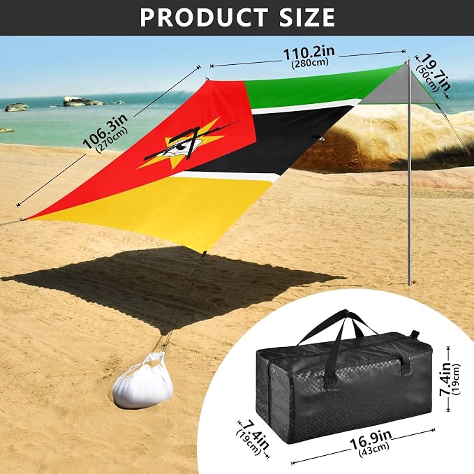 National Flag of Mozambique