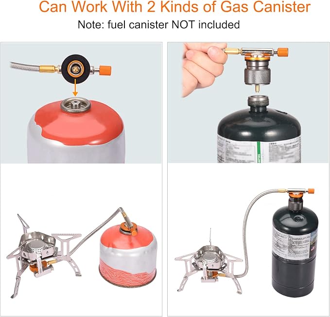 Backpacking Stove with Adapter
