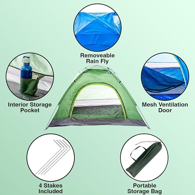 Blue & Green Tents