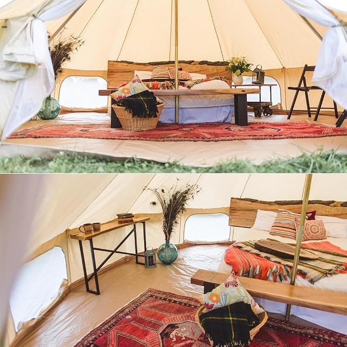 Beige Cotton Canvas Tent