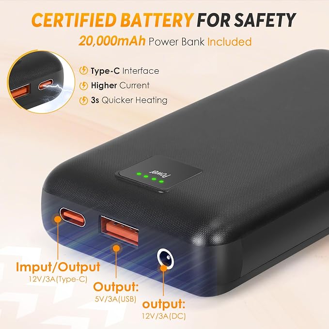 Green With 20,000 Mah Battery
