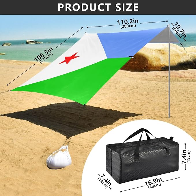 National Flag of Djibouti