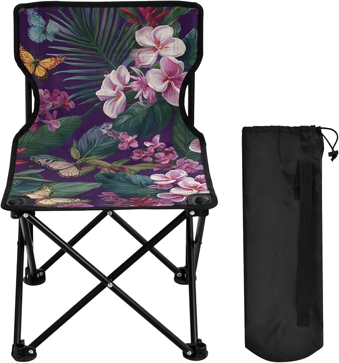 Tropical Plumeria Butterfly Purple