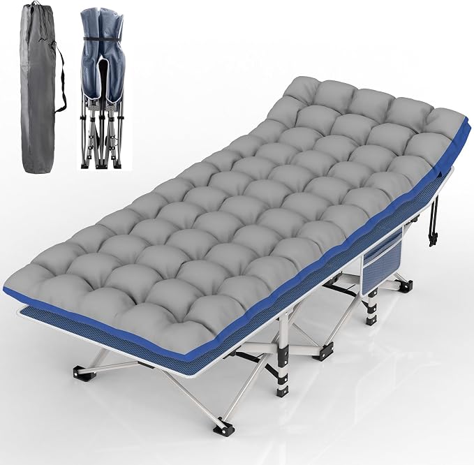Blue Cot & Grey Pad