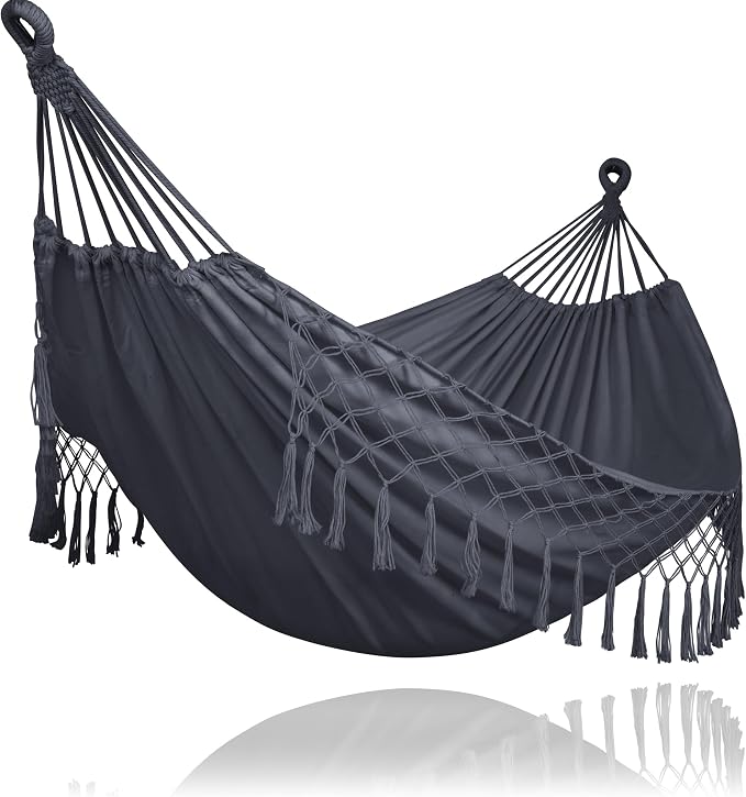 Dark Gray With Tassels