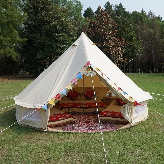 Beige Cotton Canvas Tent