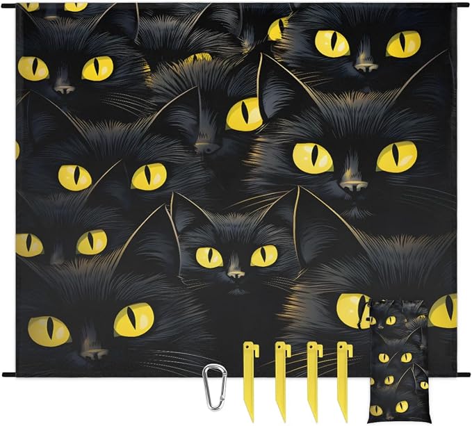 Black Cats in Dark