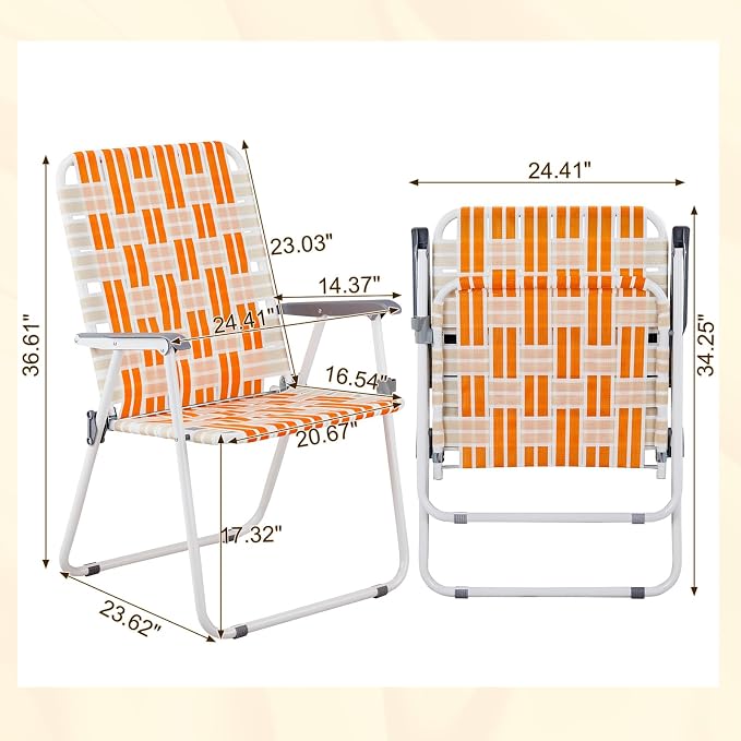 Orange & White