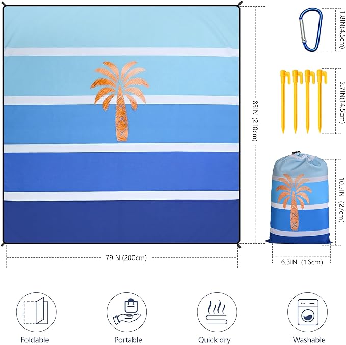 Coconut Tree-solid Blue