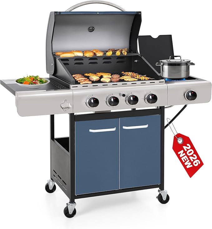 4 Burner Blue