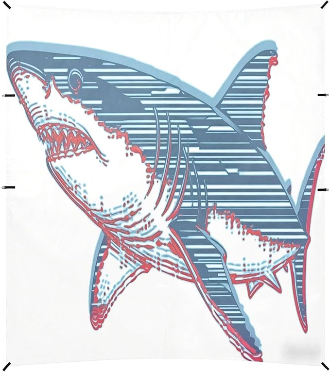 Blue Red Ocean Sketch