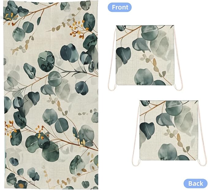 Eucalyptus Leaves Floral Watercolor Style