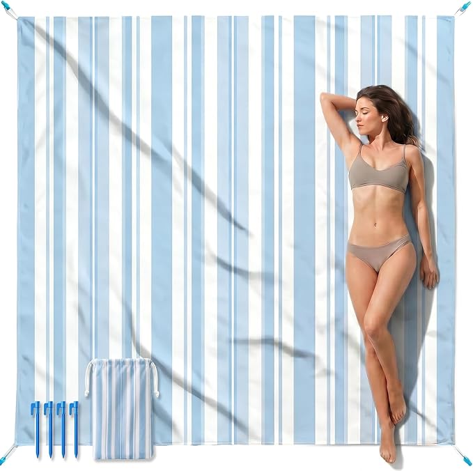 Blue White Striped