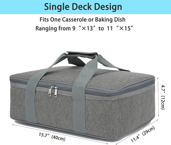 15.7 x 11.4 x 4.7 In - Grey
