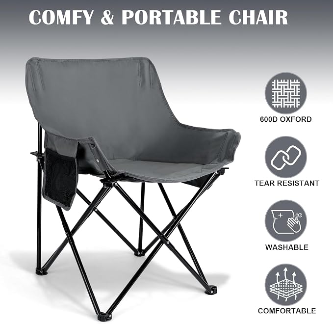Grey 2 Set Moon Lawn Chair