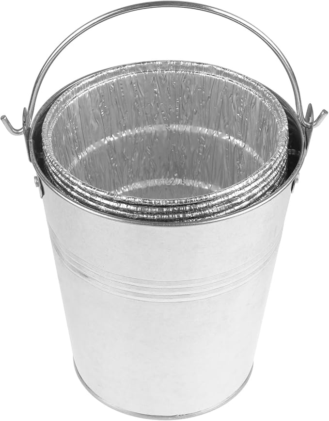 Silver Bucket & 15-pack Liners