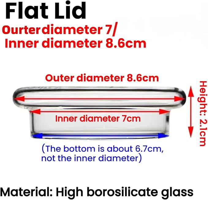 Flat lid 7/8.6cm