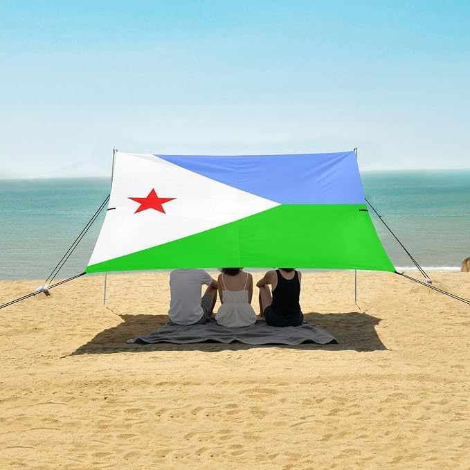 National Flag of Djibouti