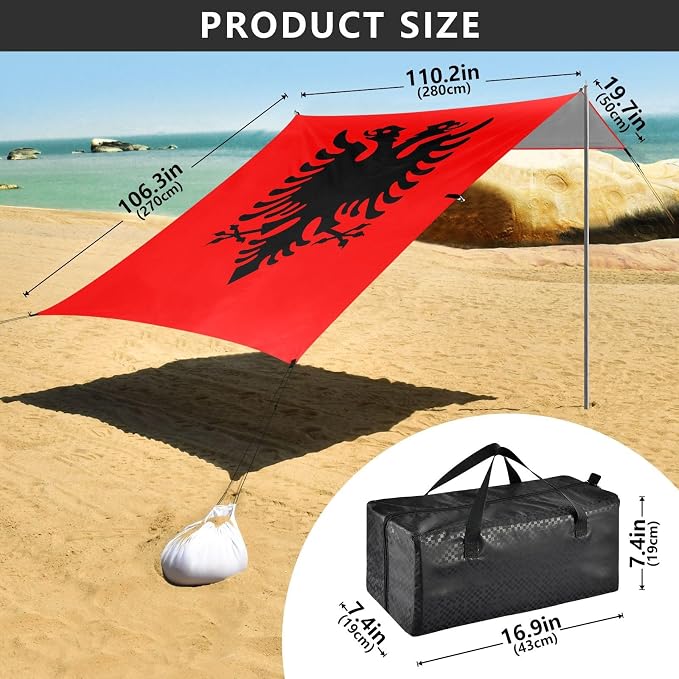 National Flag of Albania