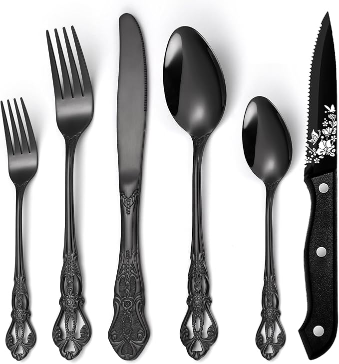 HT-48/Steak Knives-Black