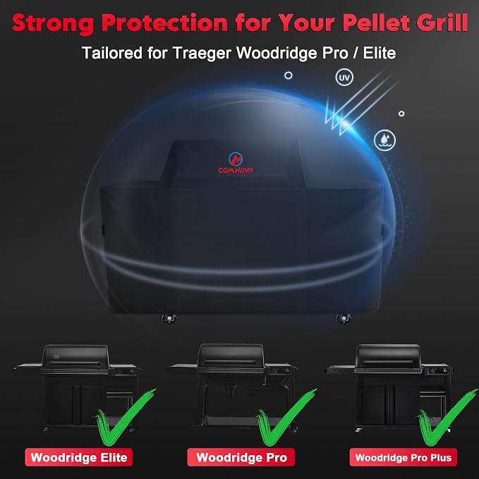 Black - Fit Traeger Woodridge Pro / Elite