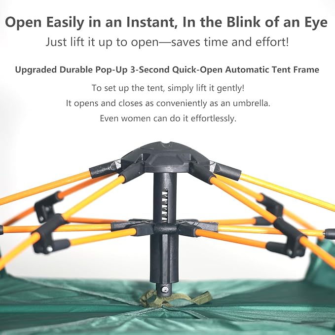 Single-layer Instant Tent | Green | 2 Person