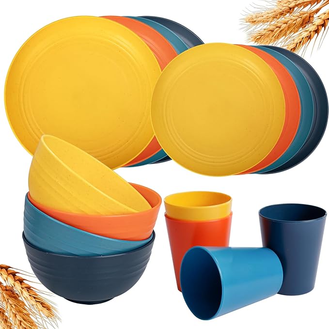 Orange, Yellow, Navy Blue, Blue