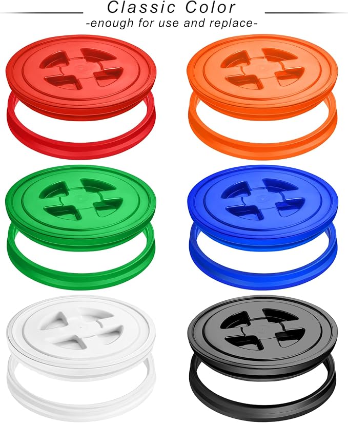 Red, Green, Blue, Orange, Black, White