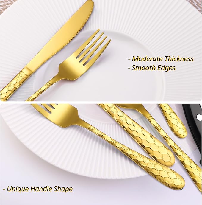 12SLF-30pc/Steak Knives-Gold