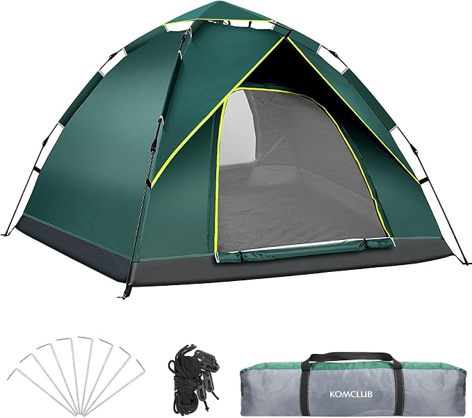 Green with doors no windows 3-4 person