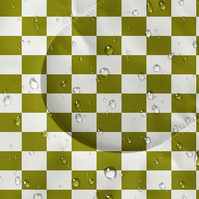 Green and White Check