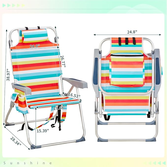 5 Levels,headrest,style 5,rainbow Color