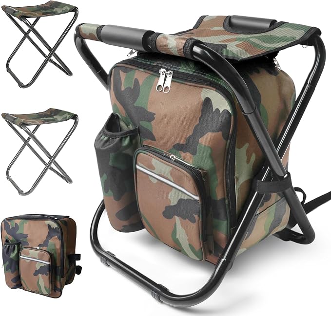 Bc-2 Stools and 1 Bag-camouflage