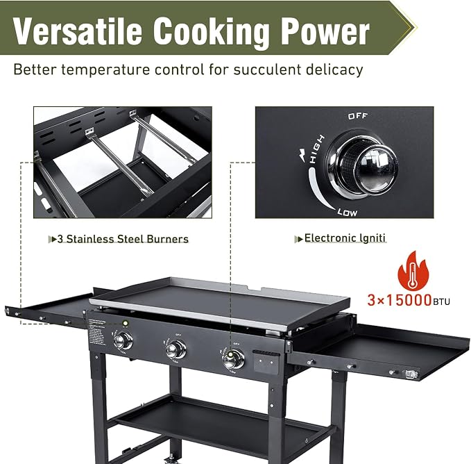 3 burner
