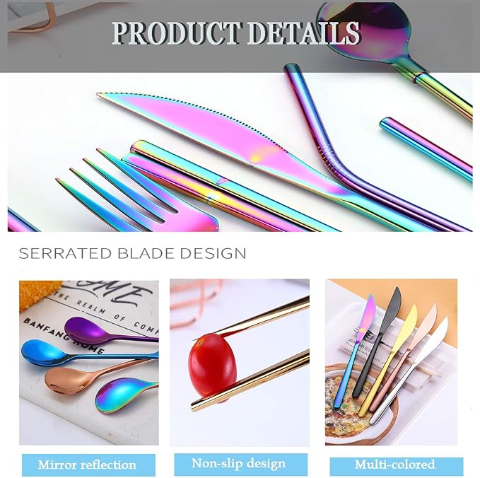 Black Cutlery Set