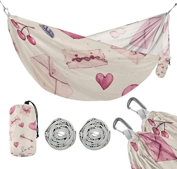 Valentines Hearts Love Script Beige