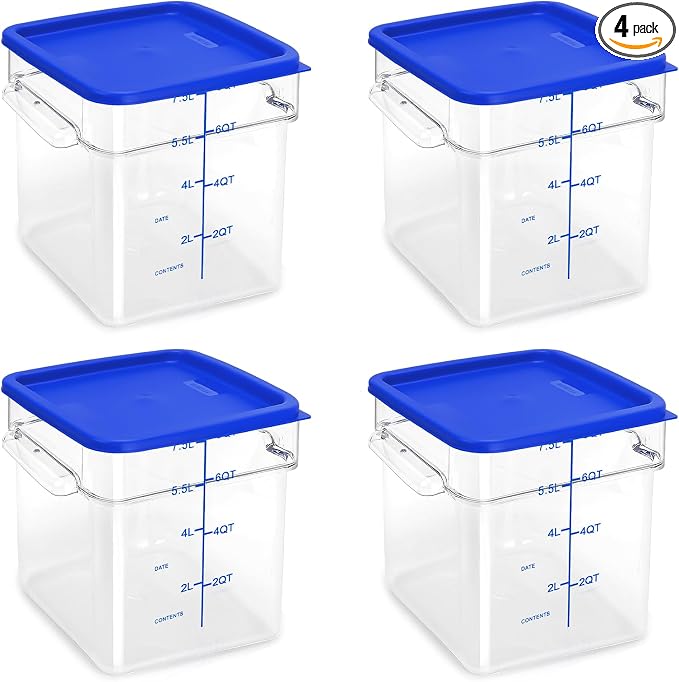 8.0 Qt-Blue Lids