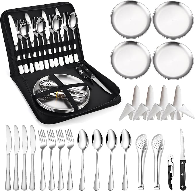 Camping Silverware Set-24set