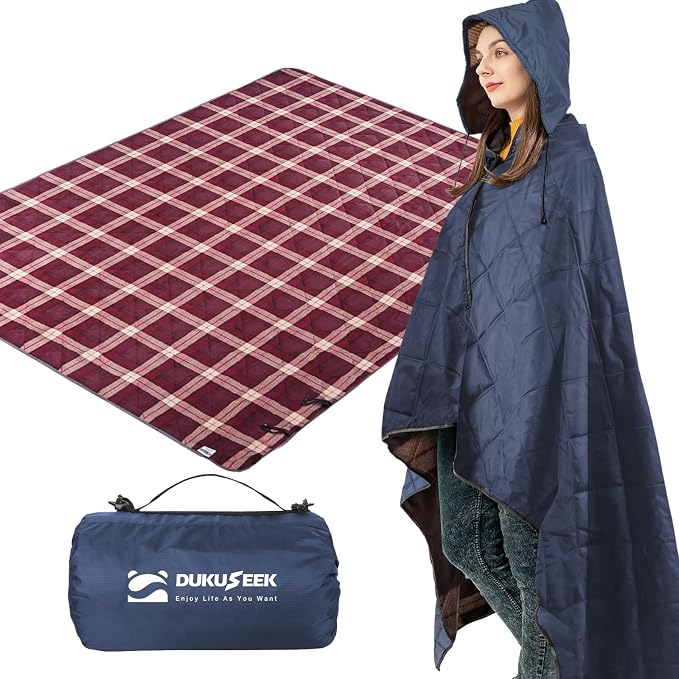 Navy Blue Outer With Red Plaid Fleece