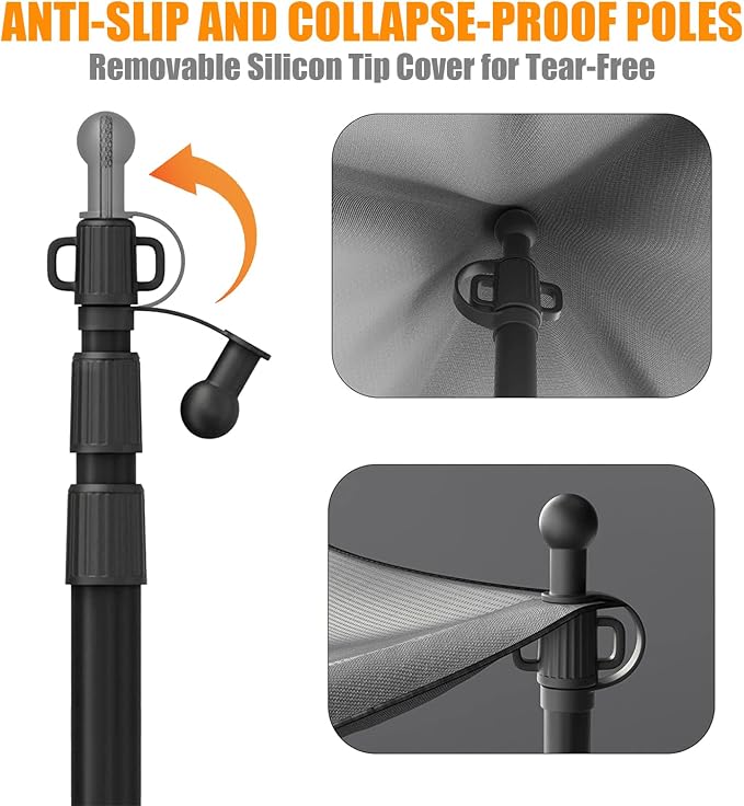 Telescoping 7.7ft * 2