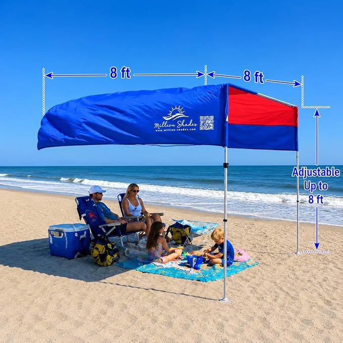 Bold Blue and Red