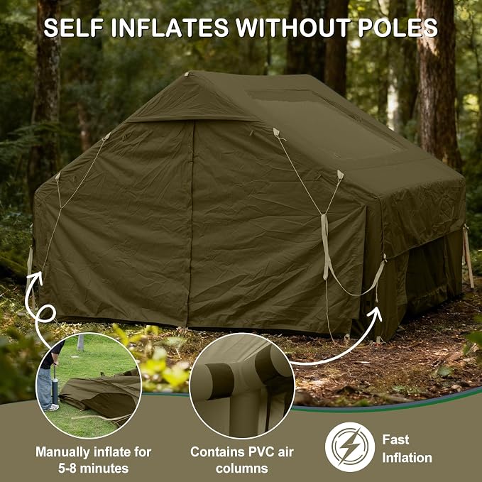 4-6 Person Skylight and Stove Jack/Green